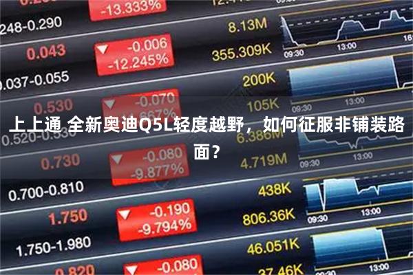 上上通 全新奥迪Q5L轻度越野，如何征服非铺装路面？